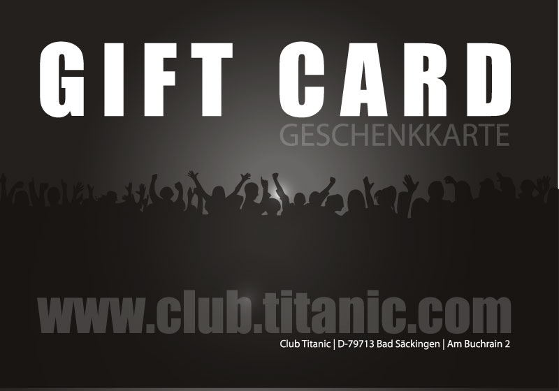 Die Club Titanic Geschenkekarte